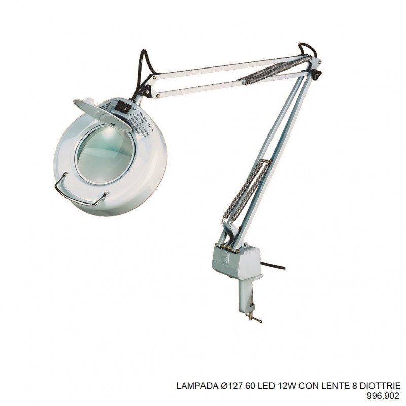 LAMPADA d127 60 LED 12W CON LENTE 8 DIOTTRIE