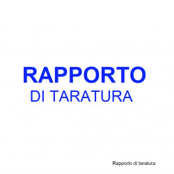 RAPPORTO DI TARATURA...