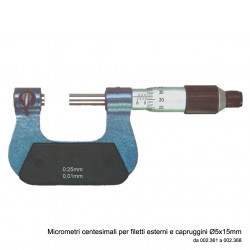 MICROMETER FOR THREADS 0-25